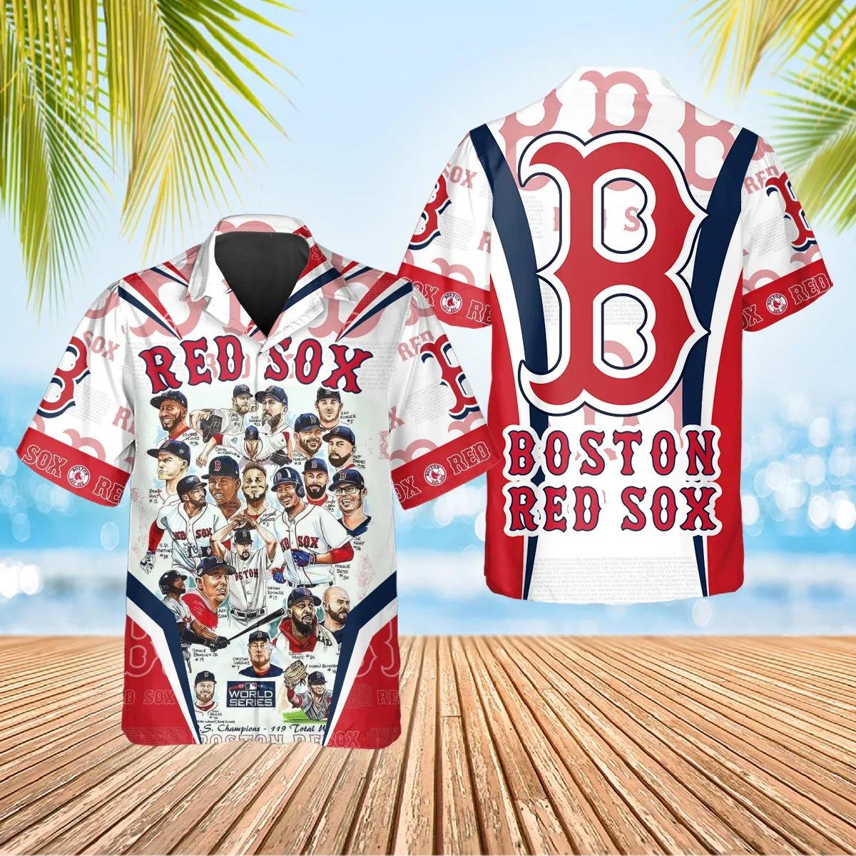 Boston Red Sox All Stars Hawaiian Shirt for Fans.jpg