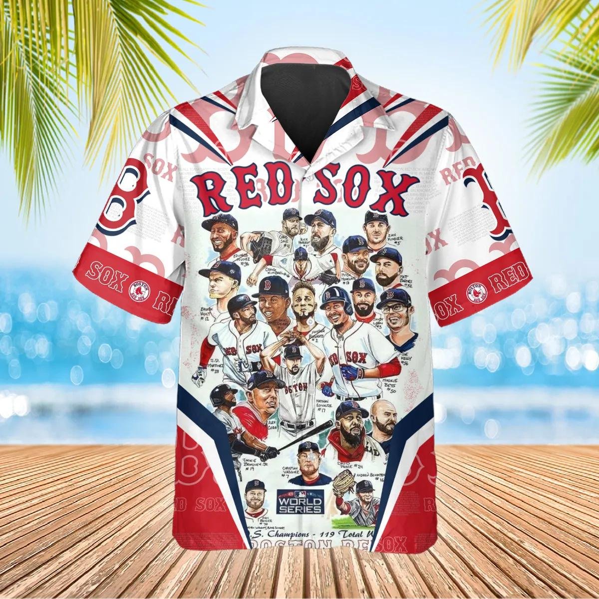 Boston Red Sox All Stars Hawaiian Shirt for Fans.jpg