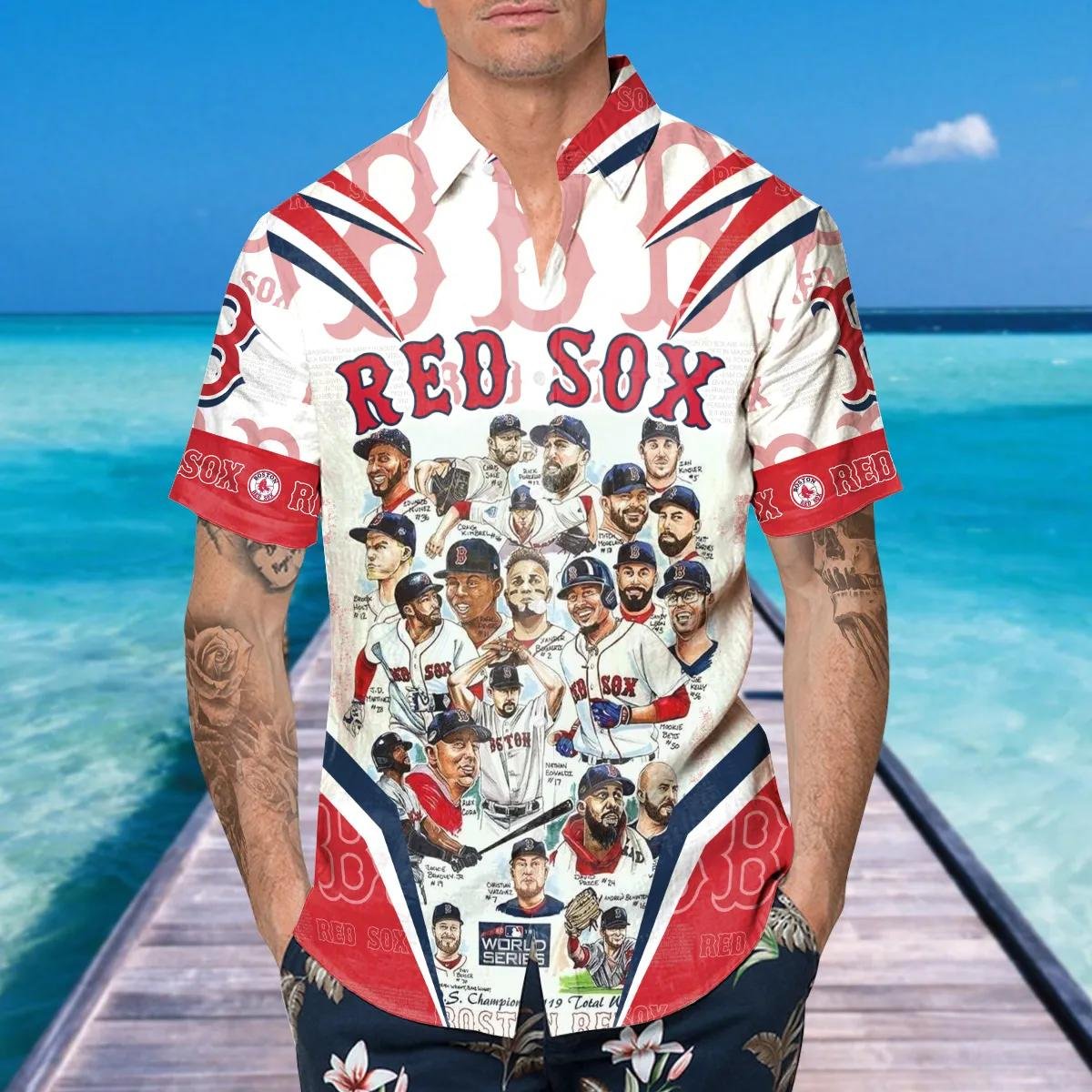 Boston Red Sox All Stars Hawaiian Shirt for Fans.jpg