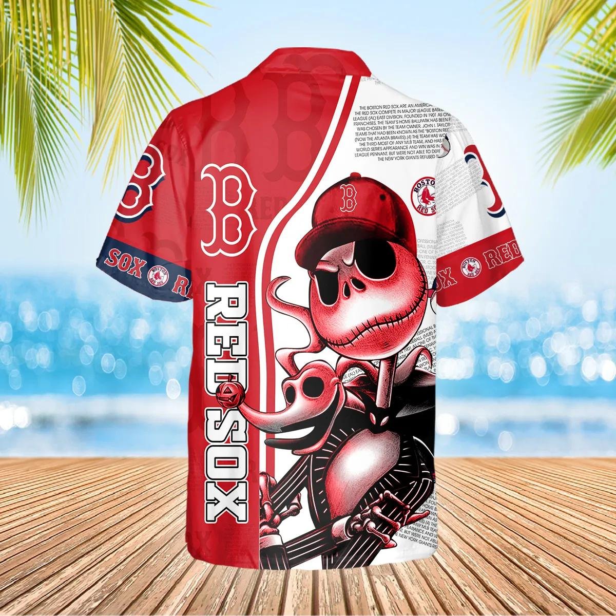 Boston Red Sox Skeleton Hawaiian Shirt Unique Baseball Apparel.jpg