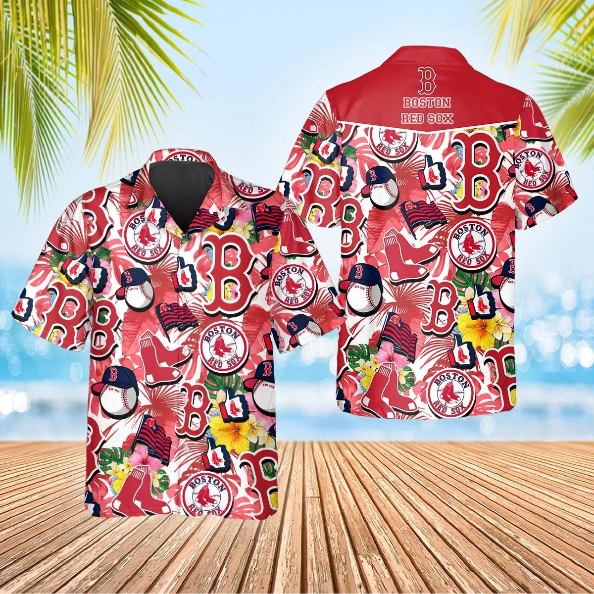 Boston Red Sox Tropical Hawaiian Shirt Collage.jpg