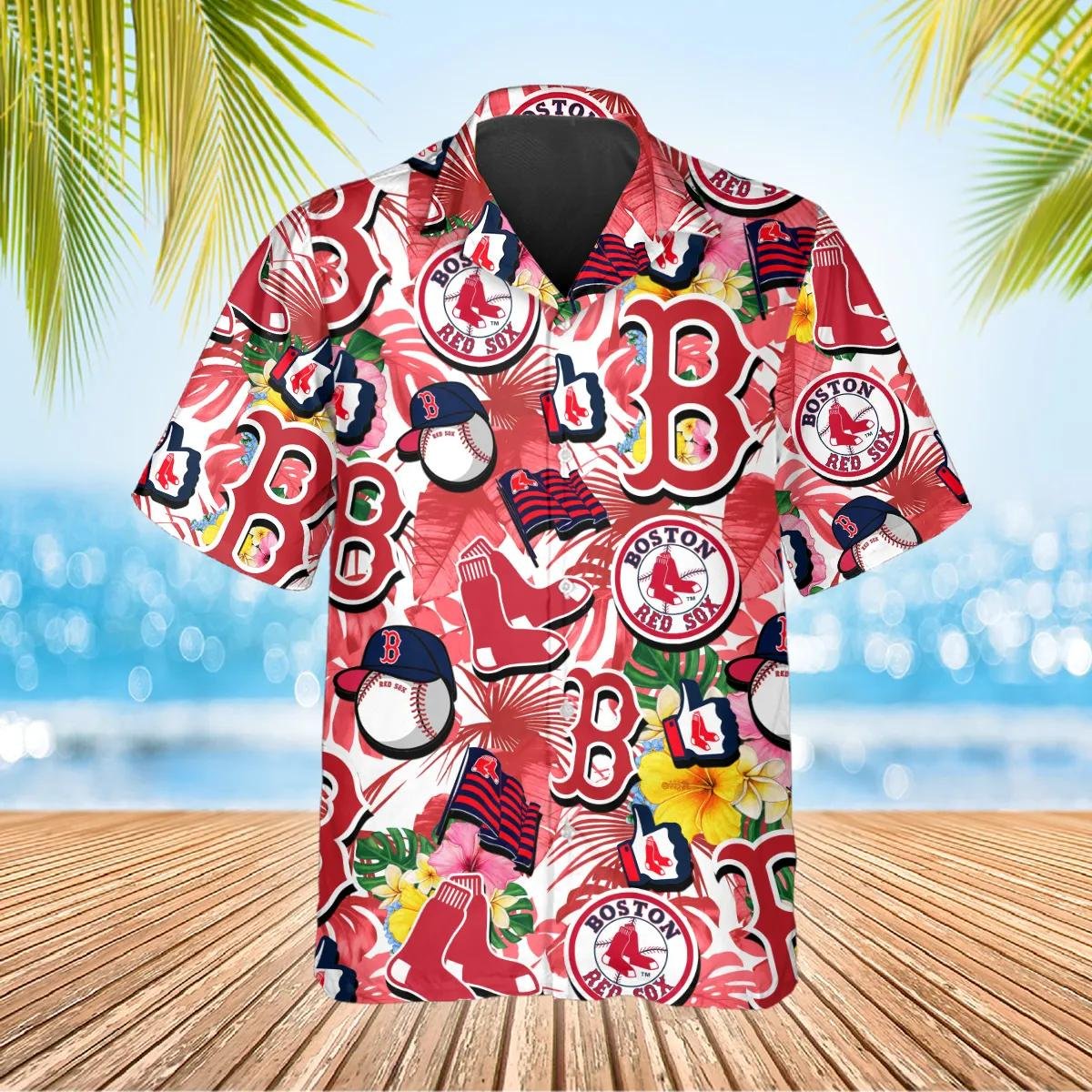 Boston Red Sox Tropical Hawaiian Shirt Collage.jpg