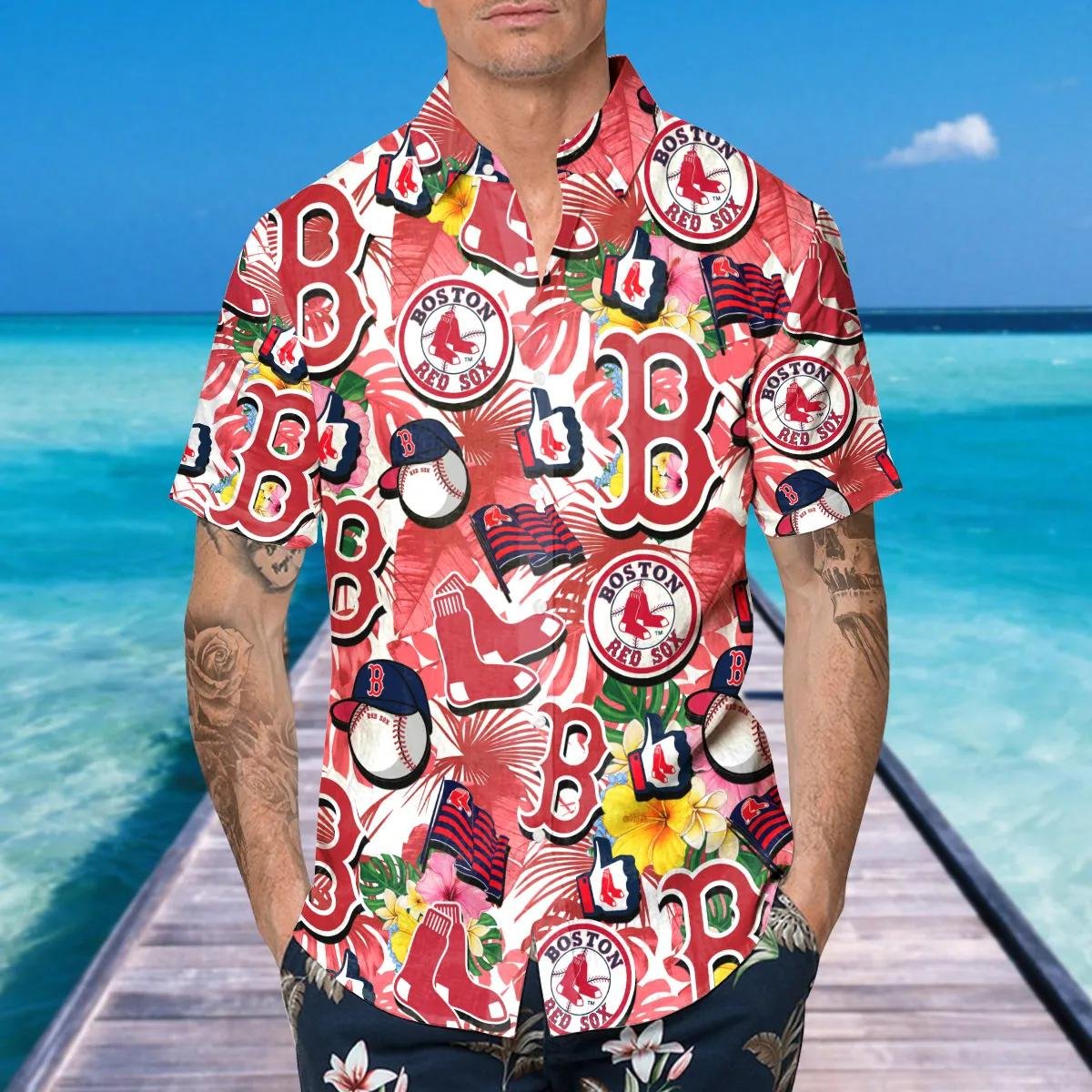 Boston Red Sox Tropical Hawaiian Shirt Collage.jpg