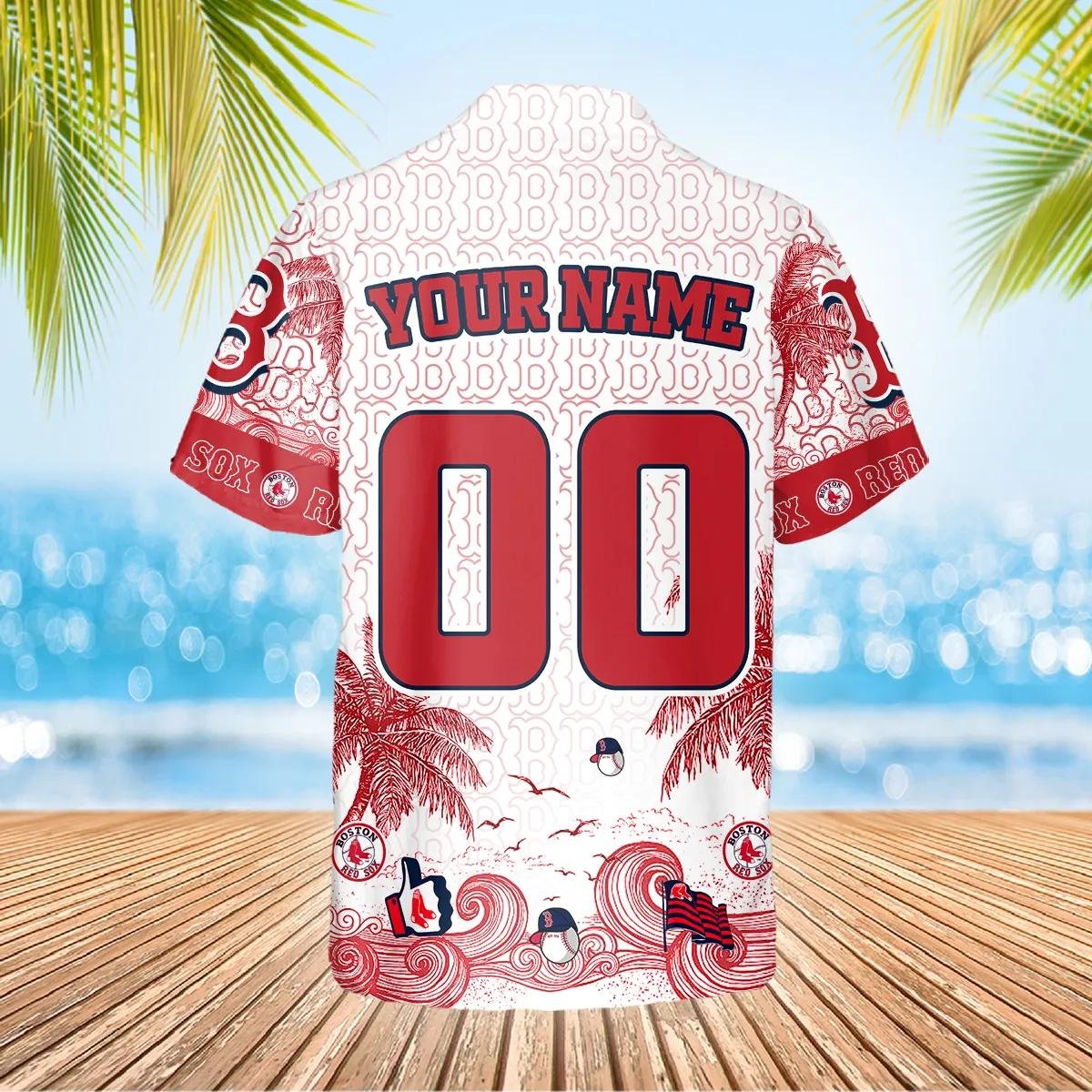 Boston Red Sox Vintage Hawaiian Shirt Retro Style Beachwear.jpg