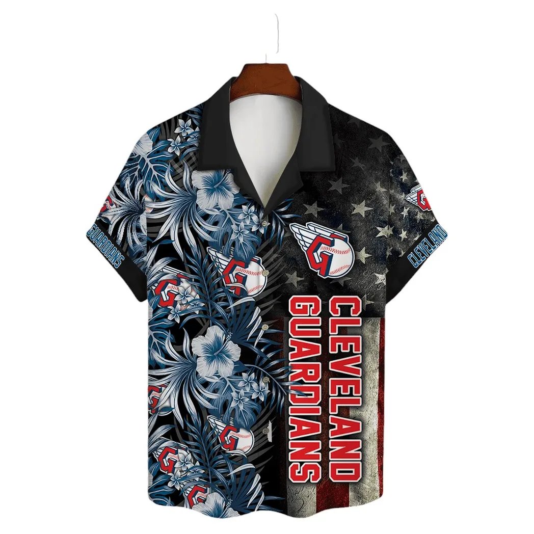 Cleveland Guardians Hawaiian Shirt Stars and Stripes.jpg