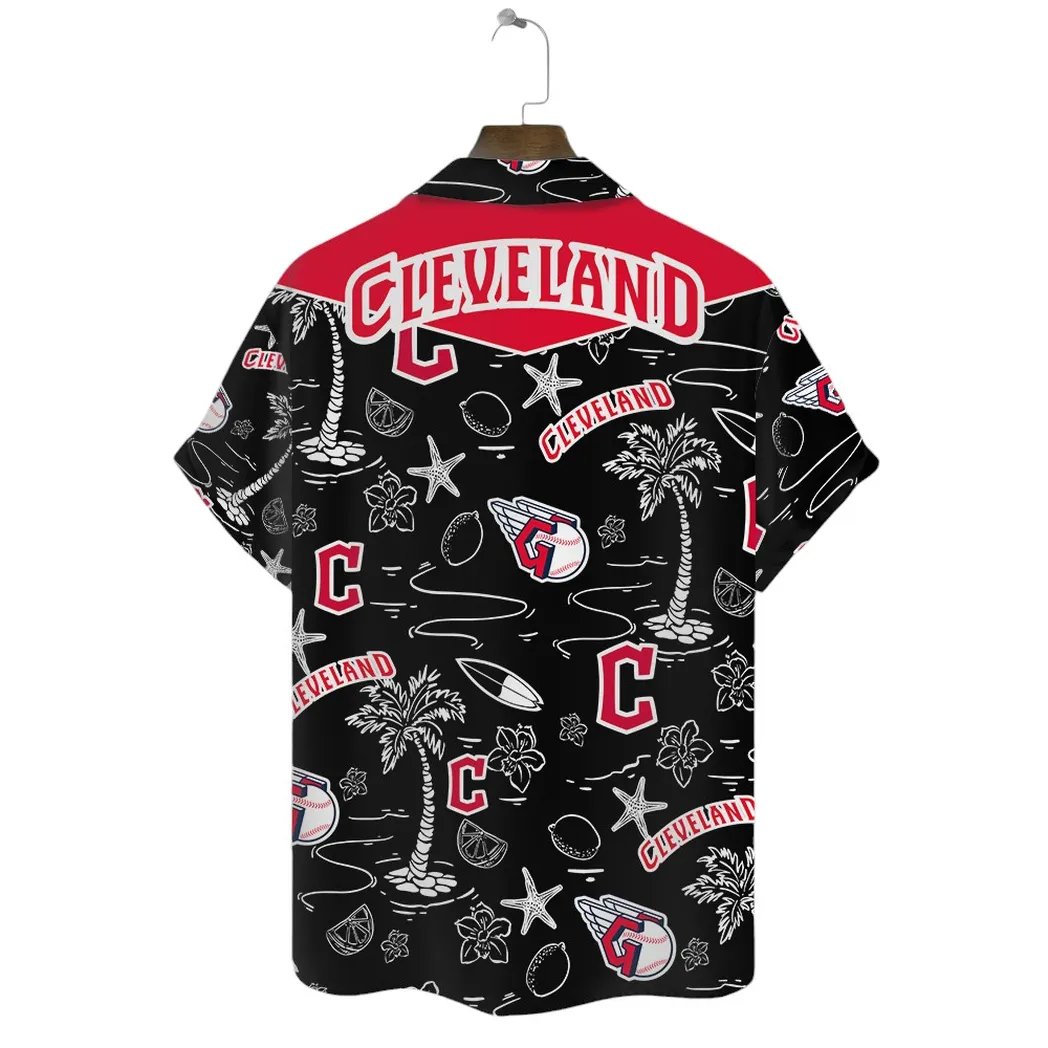 Cleveland Guardians Hawaiian Shirt Sunset Palm Design.jpg