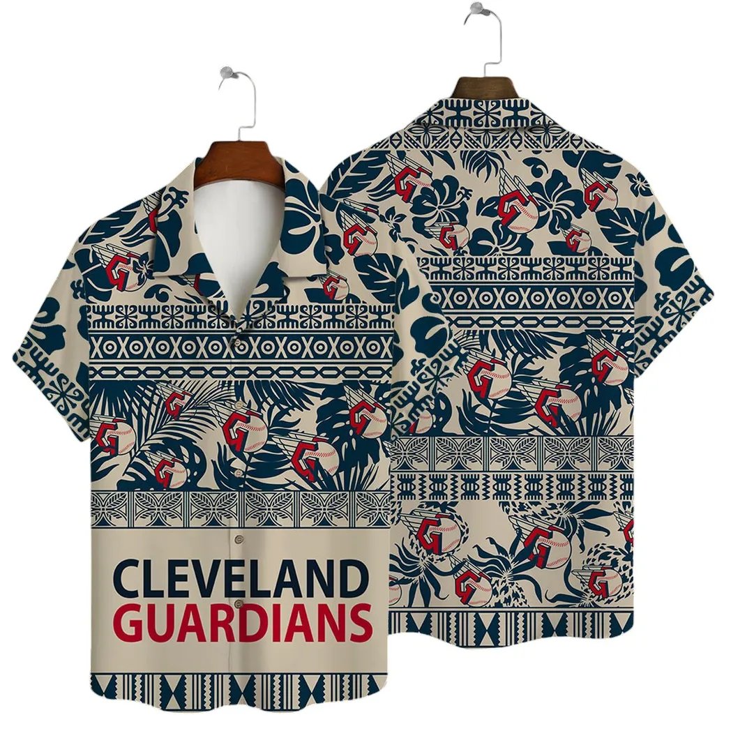 Cleveland Guardians Hawaiian Shirt Tribal Print.jpg