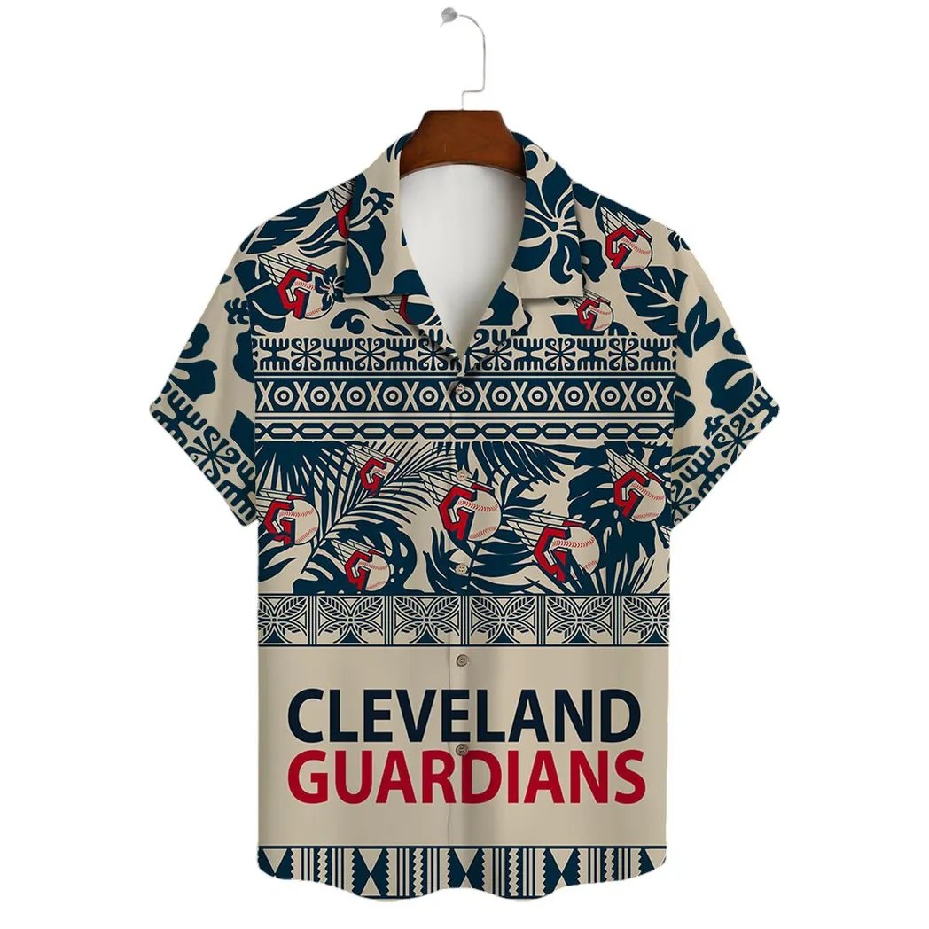 Cleveland Guardians Hawaiian Shirt Tribal Print.jpg