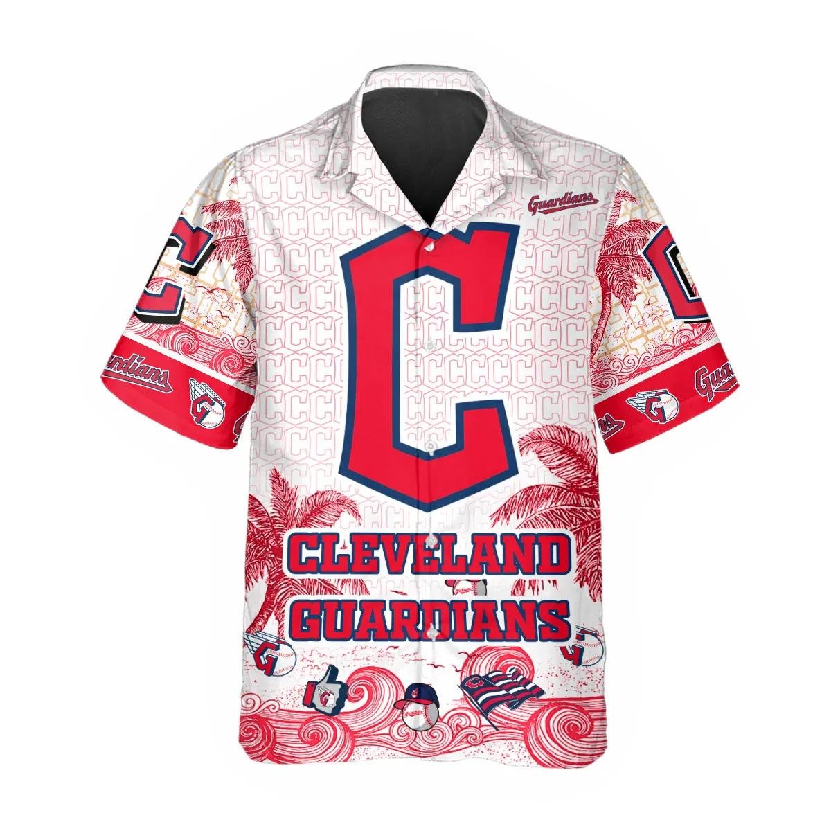 Cleveland Guardians Hawaiian Shirt Tropical Wave Design.jpg