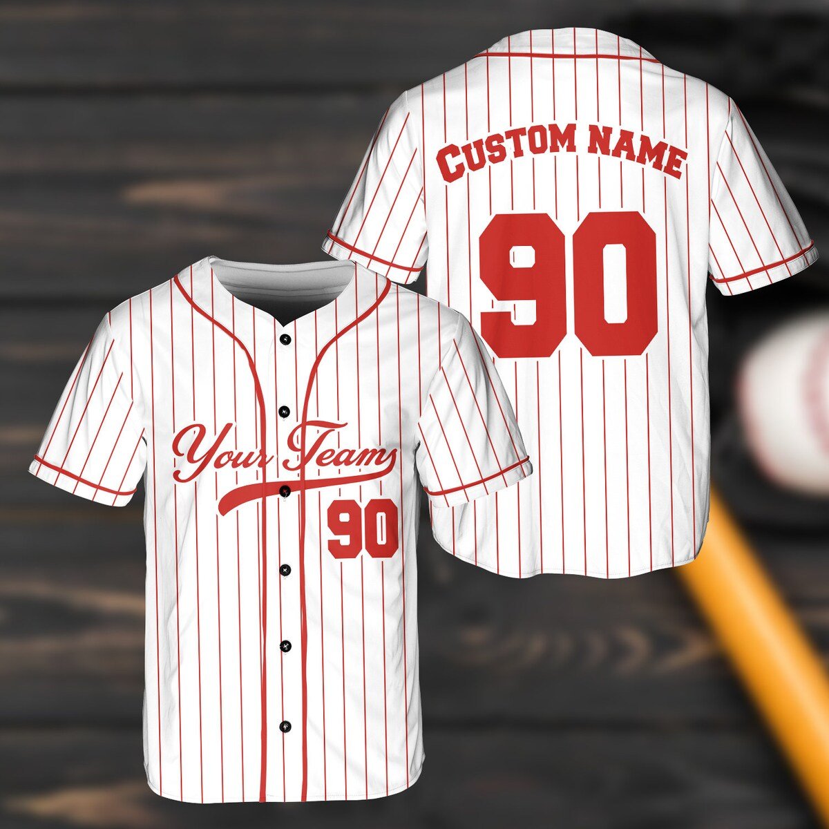 Custom Baseball Jersey with Name & Number for Fans and Couples.jpg