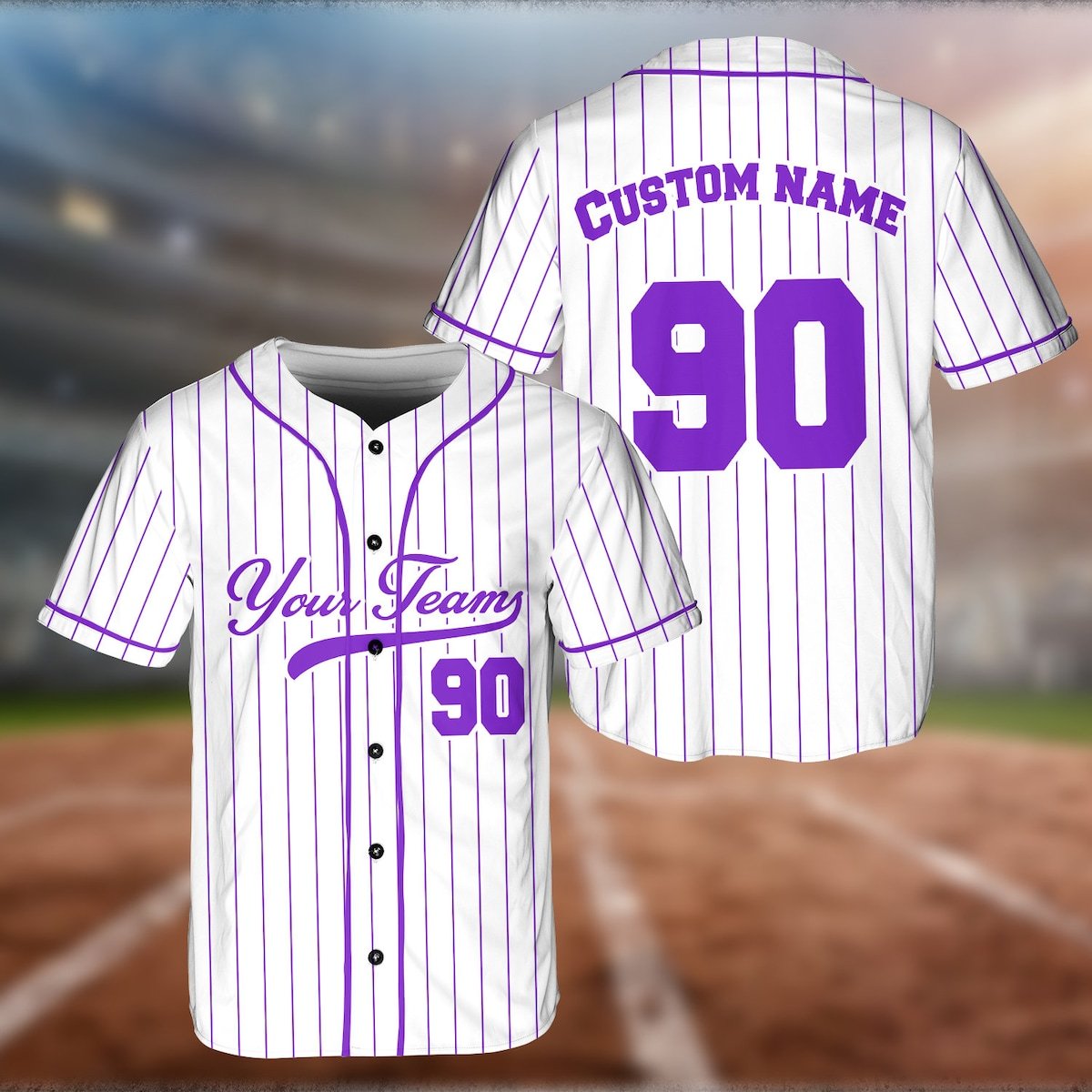 Custom Baseball Jersey with Name & Number for Fans and Couples.jpg