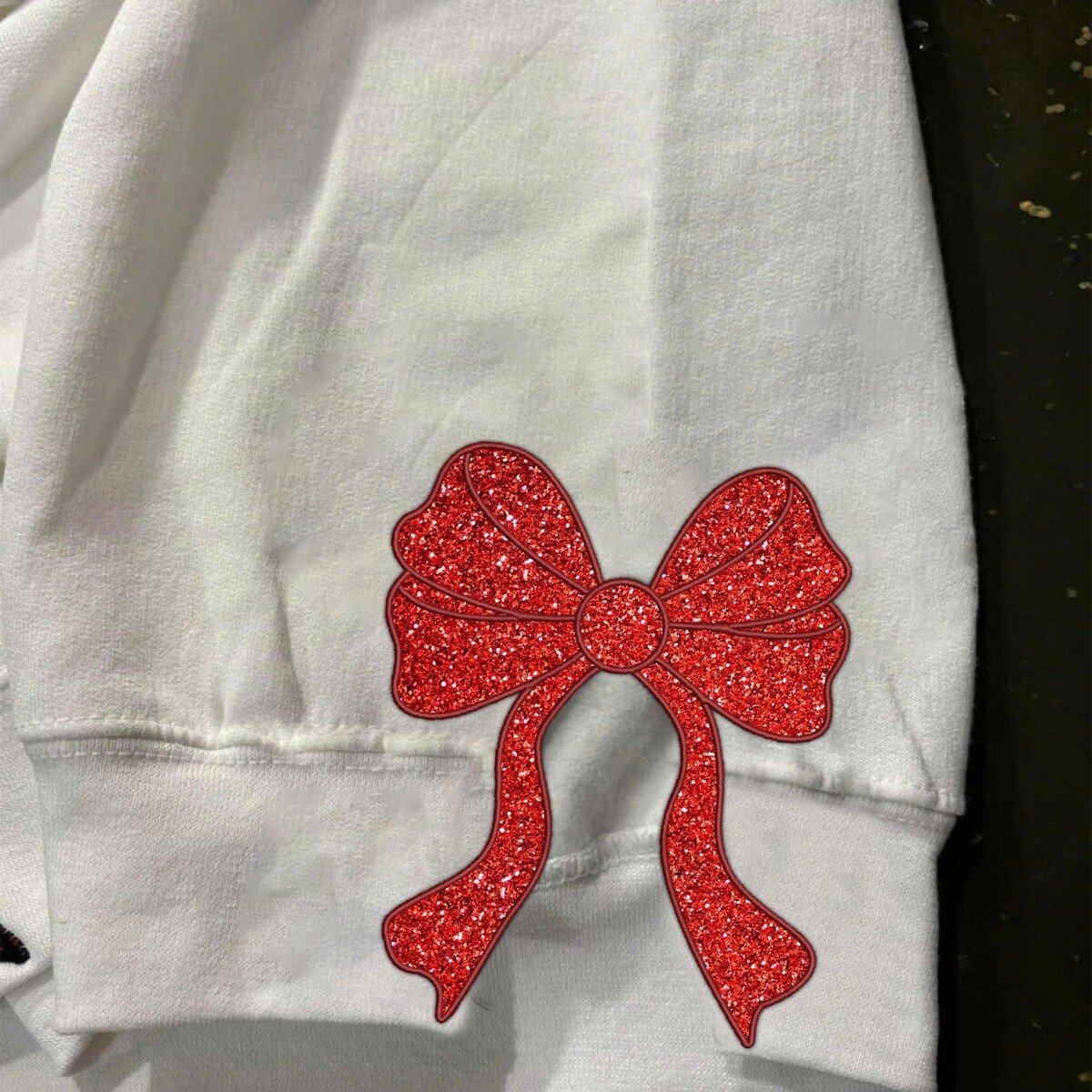 Embroidered Christmas Bow Sweatshirt Trendy Coquette Style.jpg