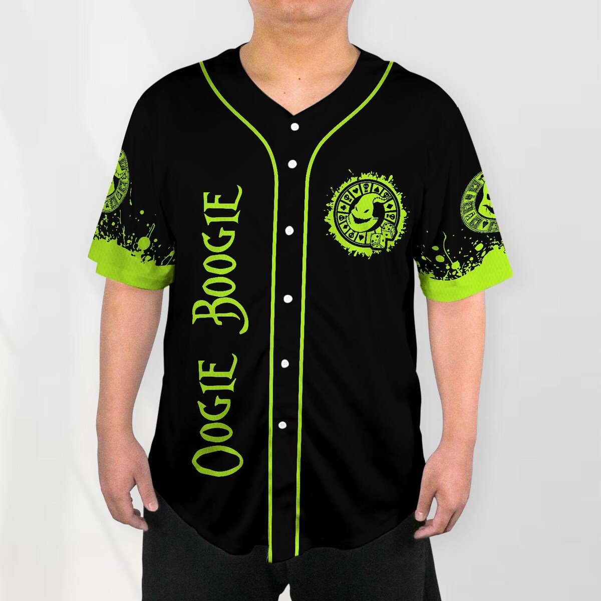 Horror Character Baseball Jersey Halloween Gift Nightmare Design Shirt.jpg