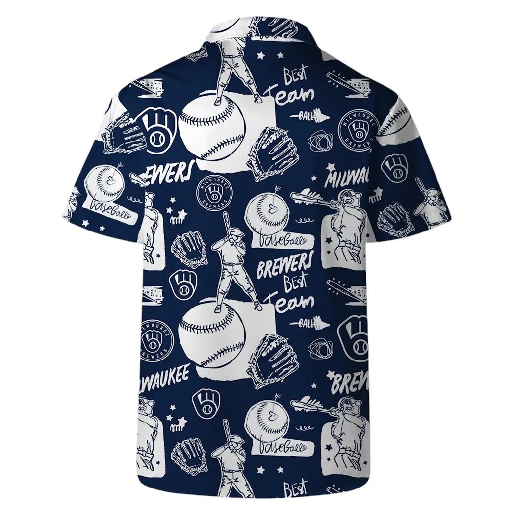 Milwaukee Brewers Hawaiian Shirt Doodle Design.jpg