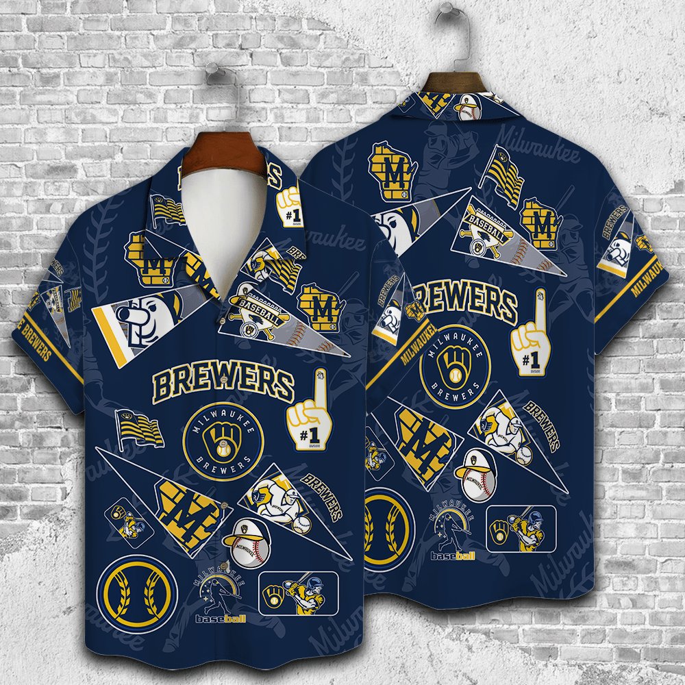 Milwaukee Brewers Hawaiian Shirt Milwaukee Fan Spirit Collage.jpg