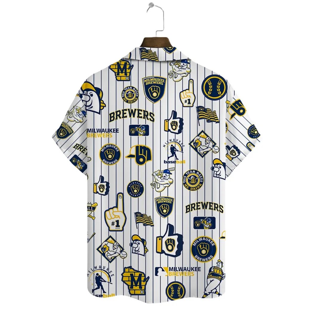 Milwaukee Brewers Hawaiian Shirt Pinstripe Icons.jpg