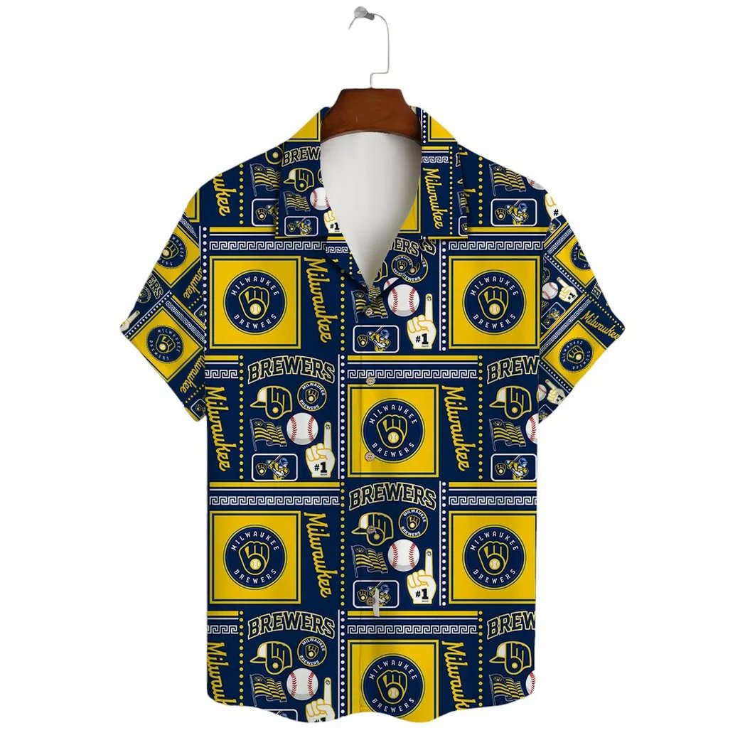 Milwaukee Brewers Retro Patchwork Hawaiian Shirt.jpg