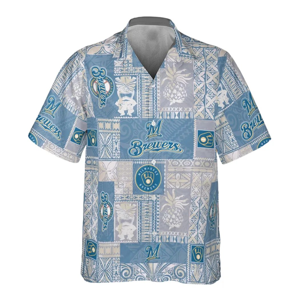 Milwaukee Brewers Vintage Blue Hawaiian Shirt.jpg