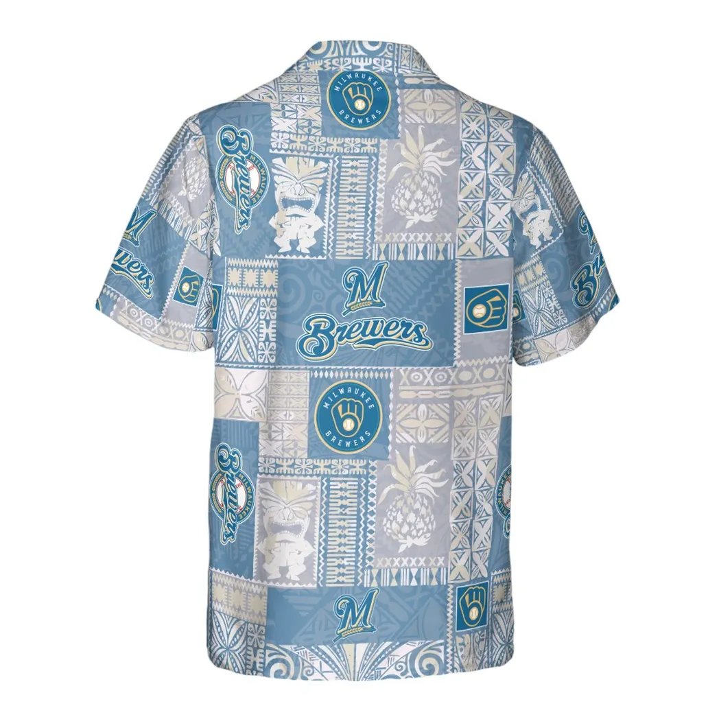 Milwaukee Brewers Vintage Blue Hawaiian Shirt.jpg