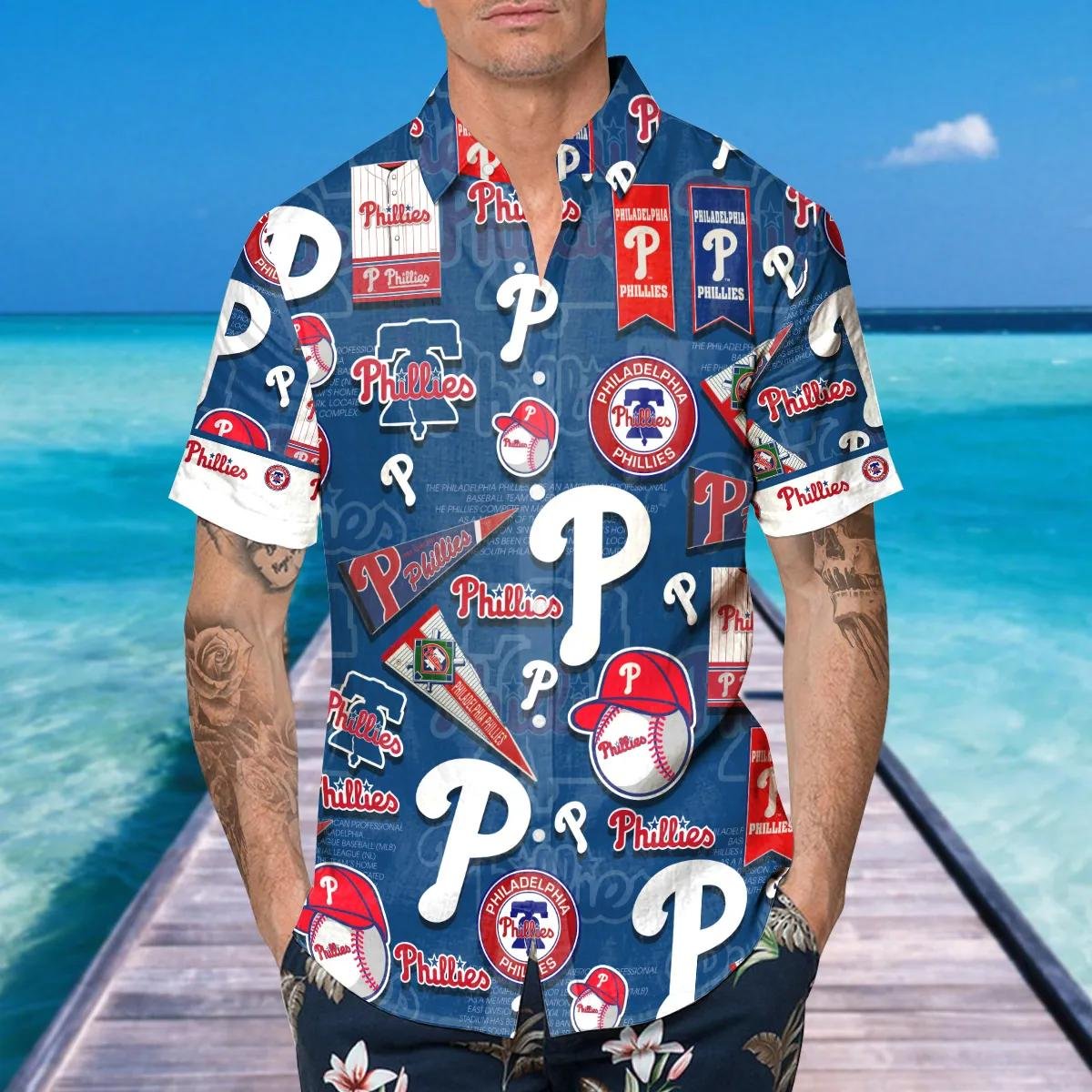 Philadelphia Phillies Hawaiian Shirt Classic Fanatic Design.jpg