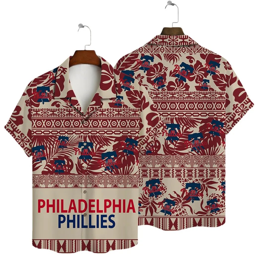 Philadelphia Phillies Hawaiian Shirt Tropical Floral Design.jpg