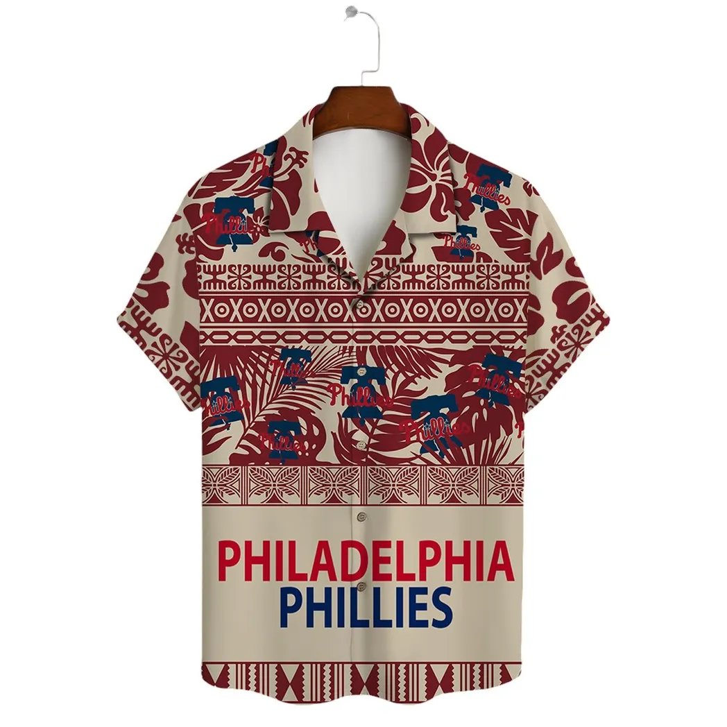 Philadelphia Phillies Hawaiian Shirt Tropical Floral Design.jpg