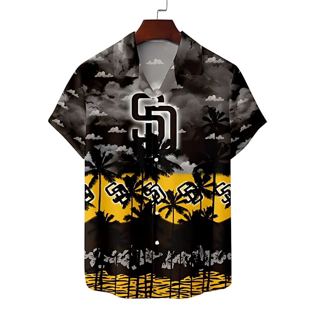 San Diego Padres Hawaiian Shirt Stormy Sunset Design.jpg