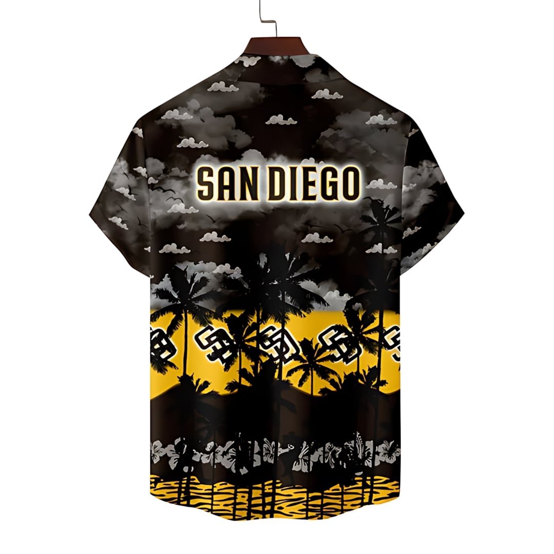 San Diego Padres Hawaiian Shirt Stormy Sunset Design.jpg