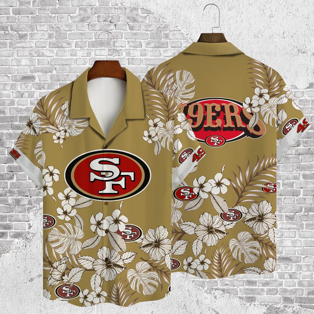 San Francisco 49ers Hawaiian Shirt Island Breeze Design.jpg