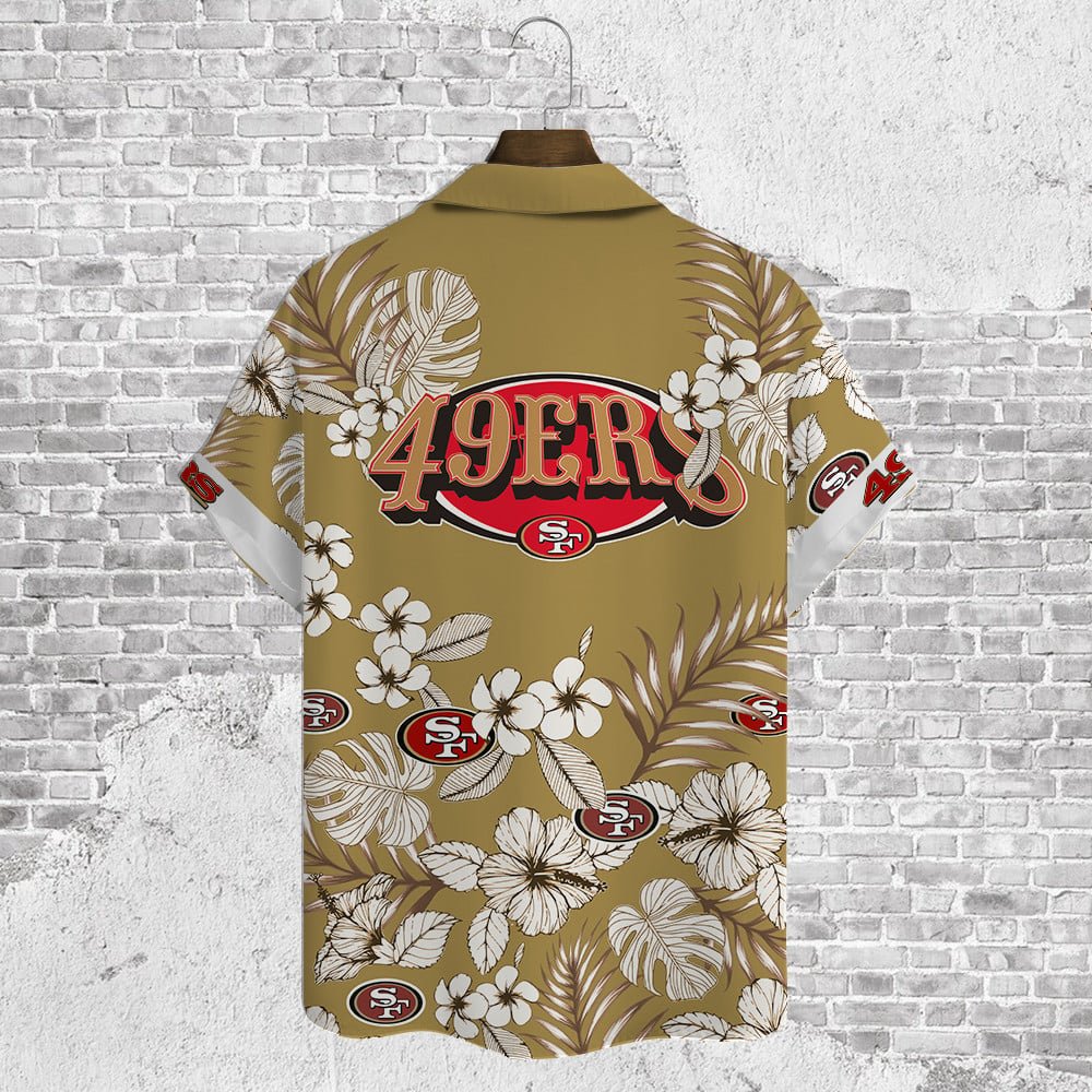 San Francisco 49ers Hawaiian Shirt Island Breeze Design.jpg