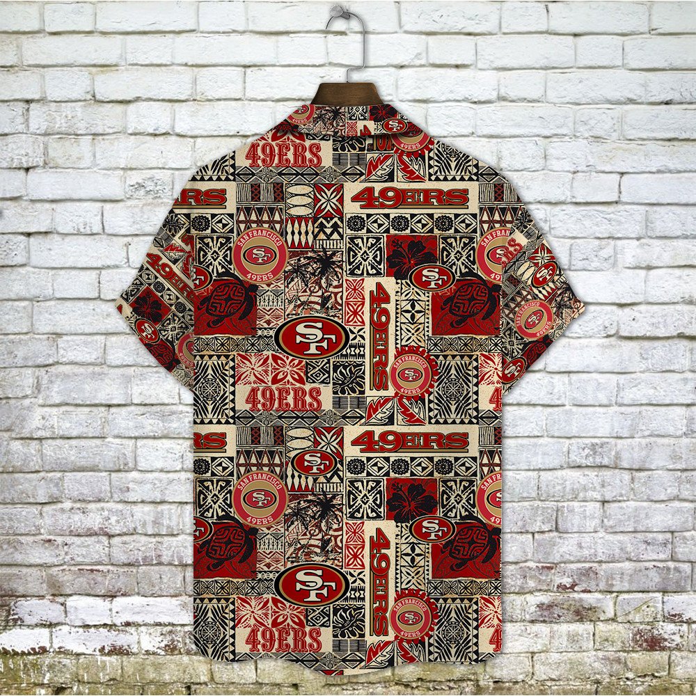 San Francisco 49ers Hawaiian Shirt Tribal Heritage Design.jpg