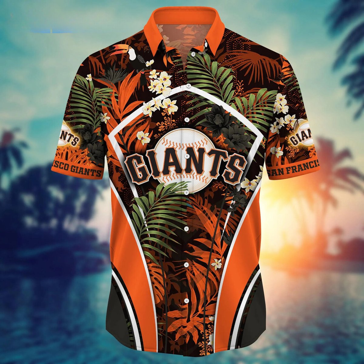 San Francisco Giants Floral Hawaiian Shirt MLB Fan Apparel.jpg