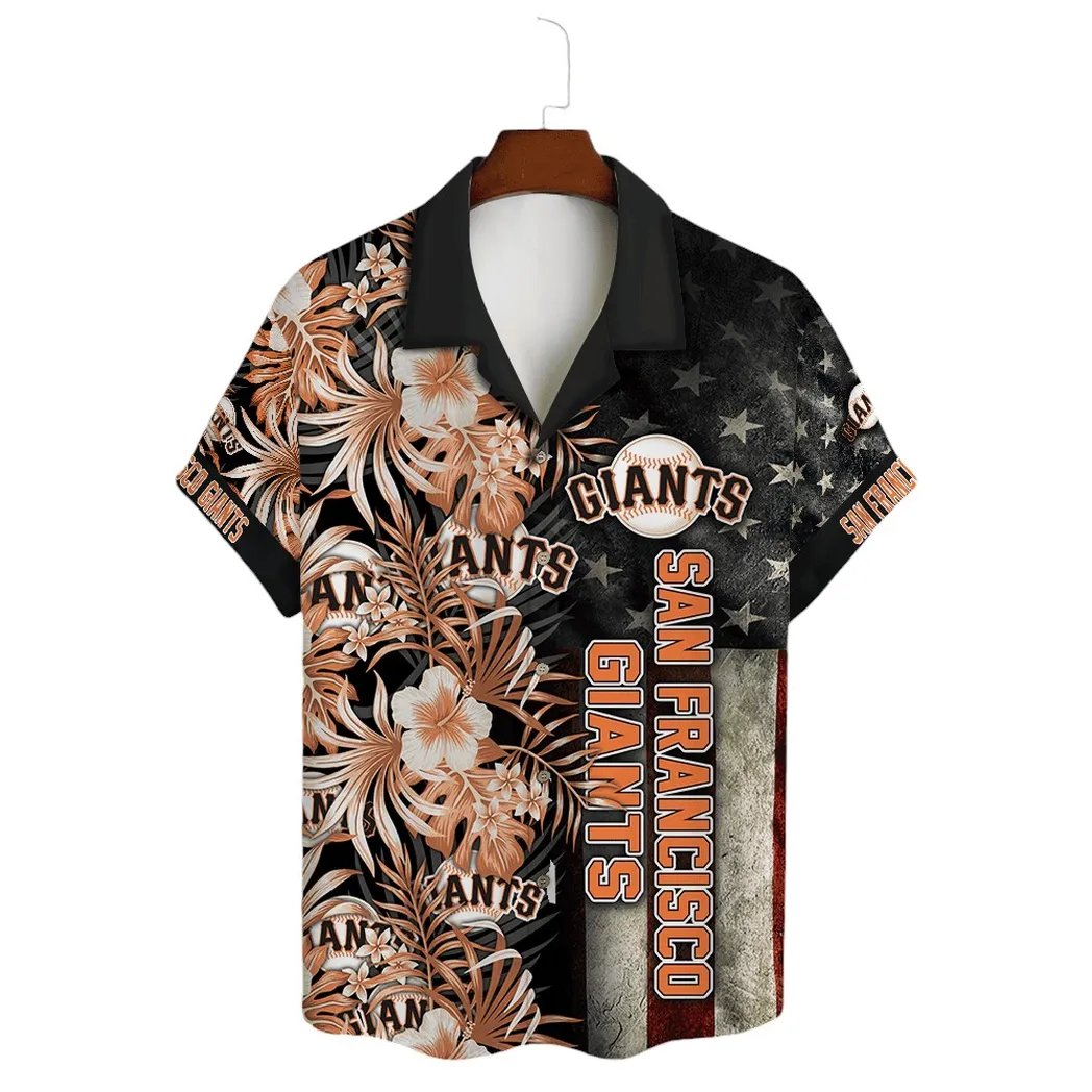 San Francisco Giants Floral Hawaiian Shirt Patriotic Fan Apparel.jpg