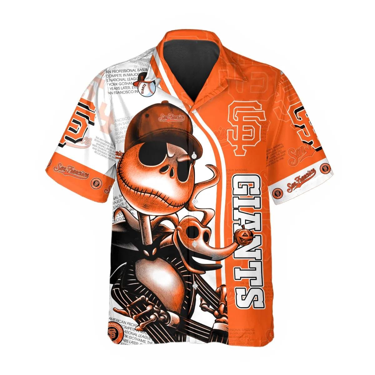 San Francisco Giants Halloween Skeleton Hawaiian Shirt.jpg