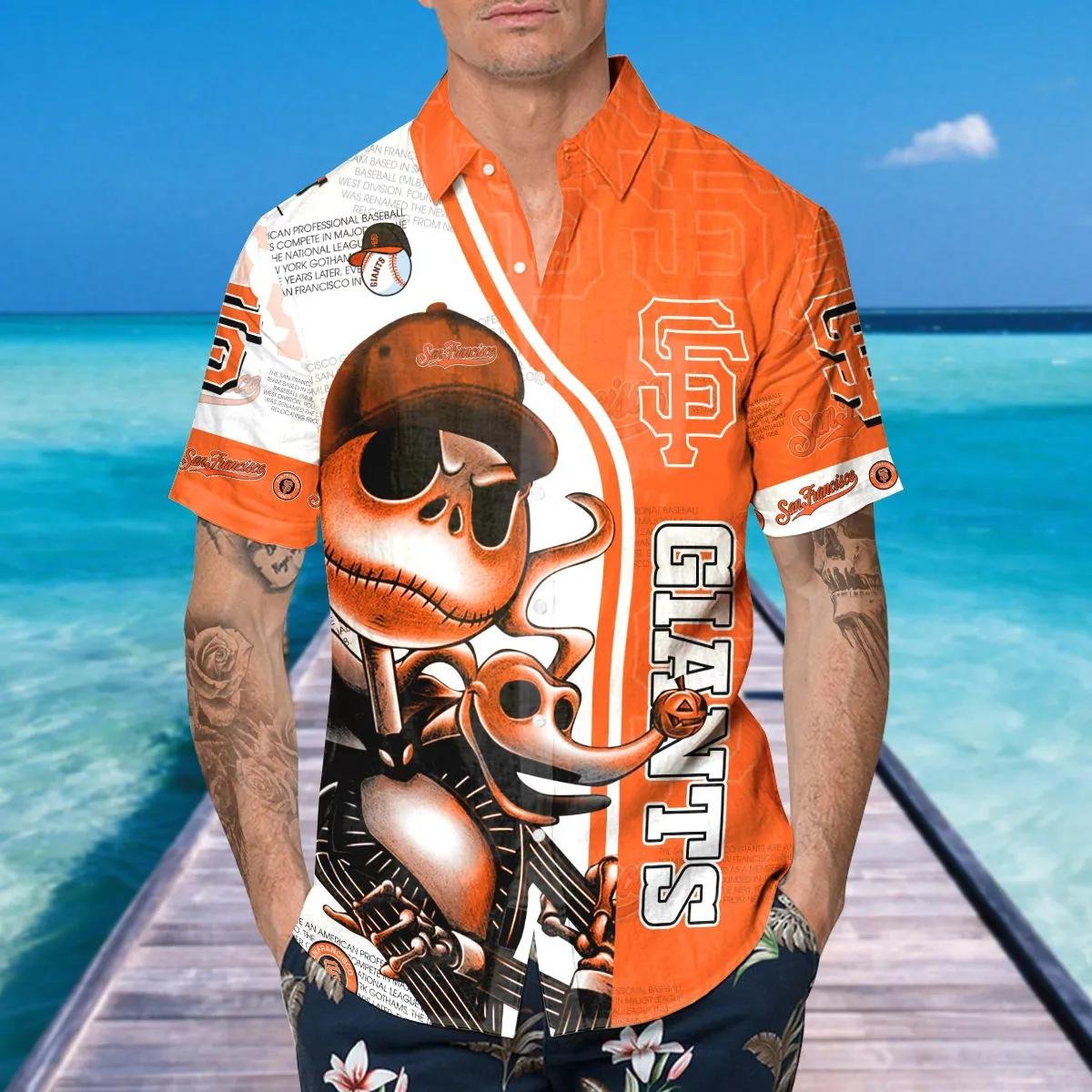 San Francisco Giants Halloween Skeleton Hawaiian Shirt.jpg