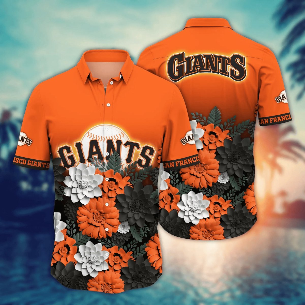 San Francisco Giants Hawaiian Shirt Floral Bloom Design.jpg