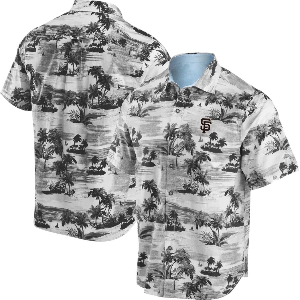 San Francisco Giants Hawaiian Shirt Monochrome Palm Design.jpg