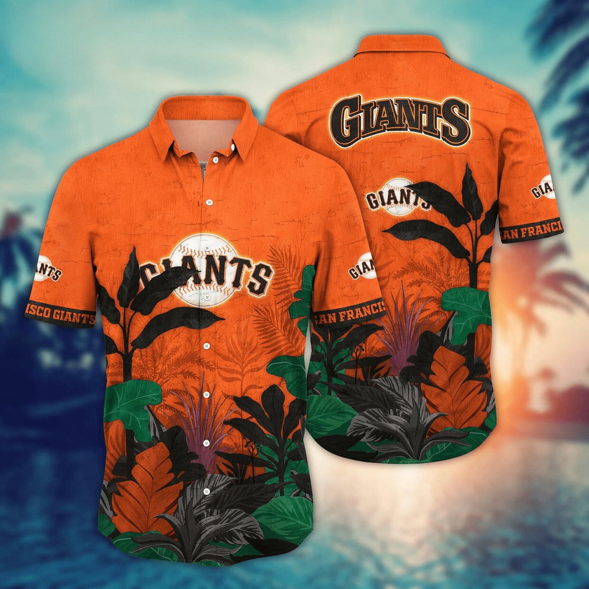 San Francisco Giants Hawaiian Shirt Tropical Escape Design.jpg