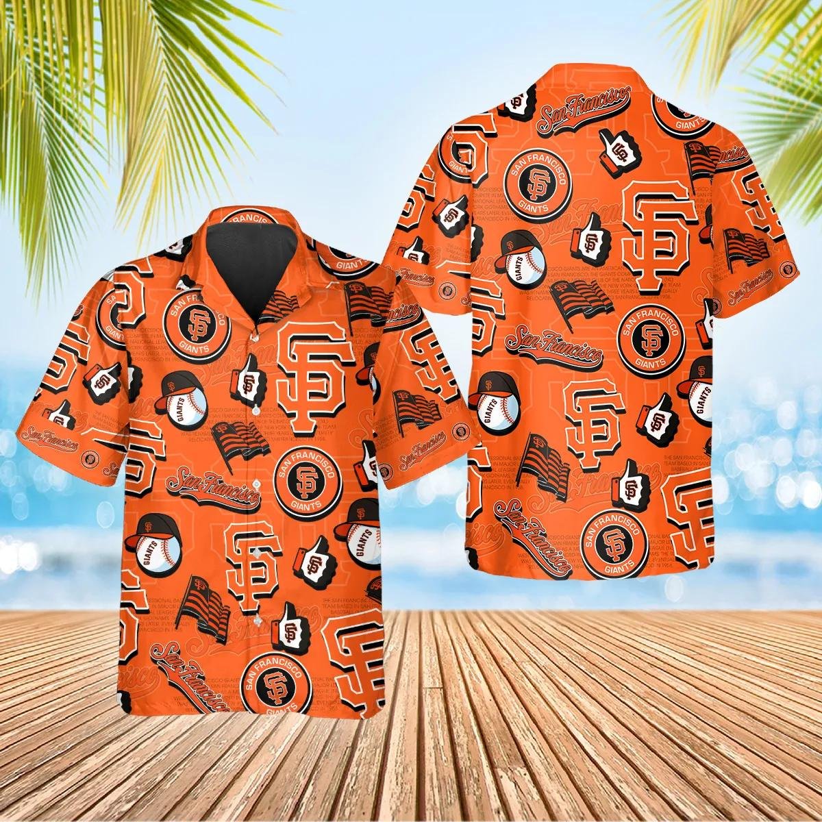 San Francisco Giants Logo Hawaiian Shirt Iconic Collage Design.jpg