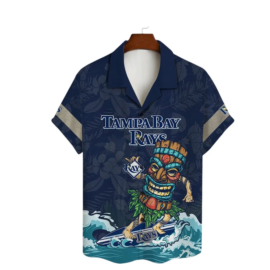 Tampa Bay Rays Hawaiian Shirt Surfer Tiki Tropical Fan Apparel.jpg