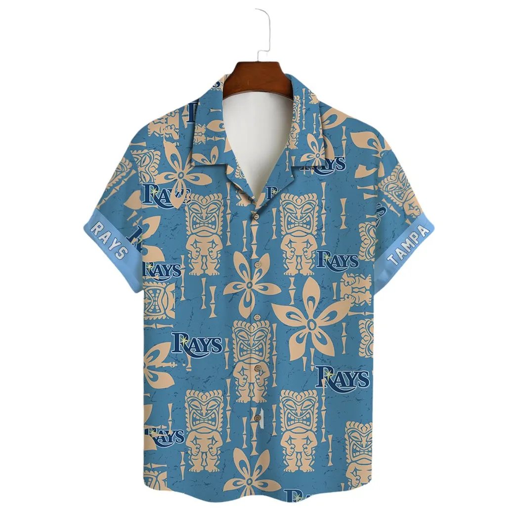 Tampa Bay Rays Hawaiian Shirt Tiki Tropical Fan Apparel.jpg