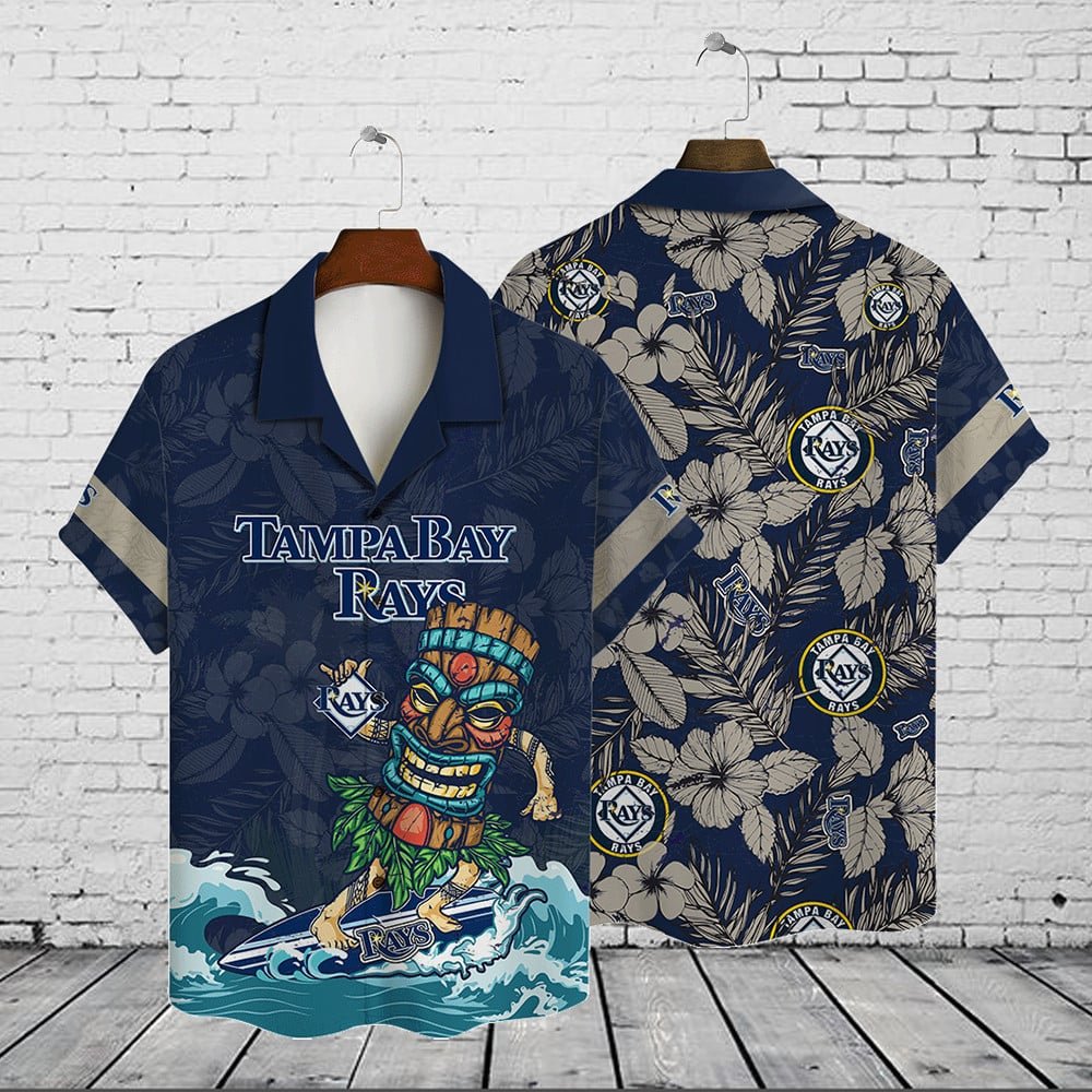 Tampa Bay Rays Hawaiian Shirt Tiki Vibes Summer Apparel.jpg