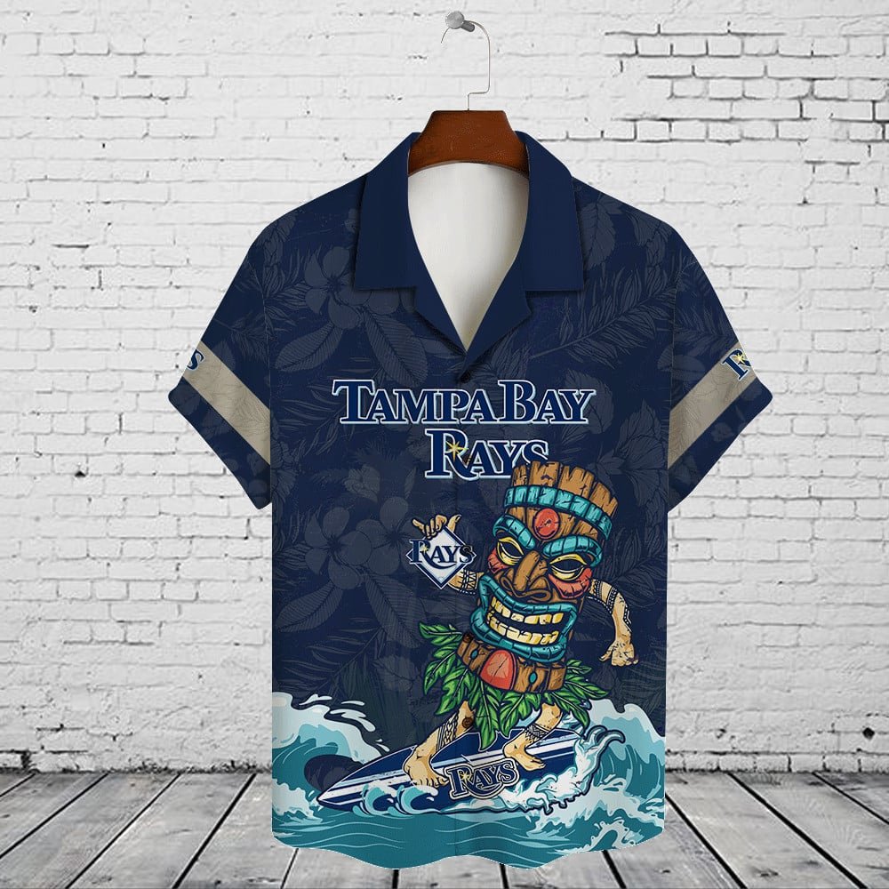 Tampa Bay Rays Hawaiian Shirt Tiki Vibes Summer Apparel.jpg