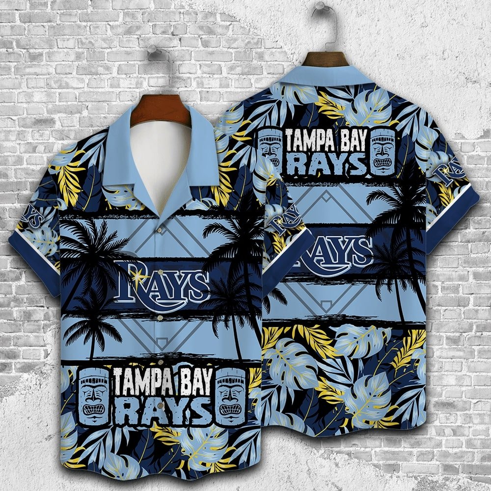 Tampa Bay Rays Hawaiian Shirt Tropical Palms Design.jpg