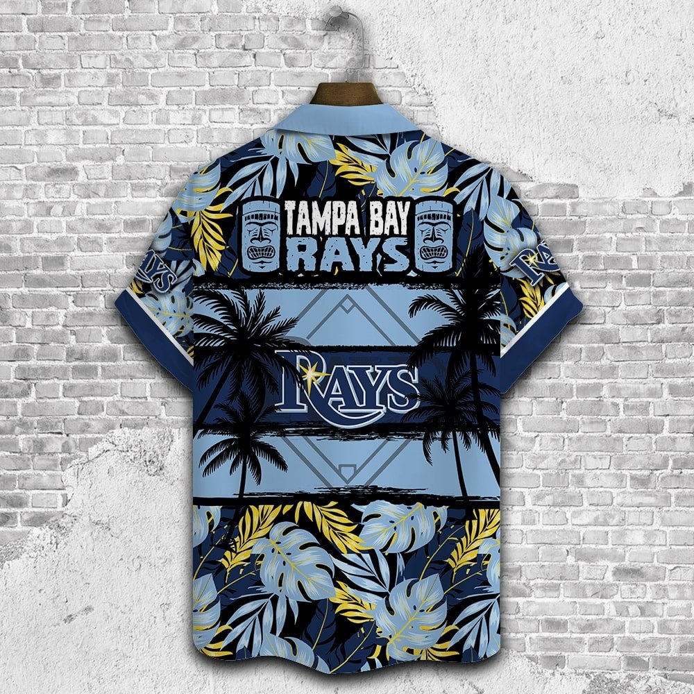 Tampa Bay Rays Hawaiian Shirt Tropical Palms Design.jpg