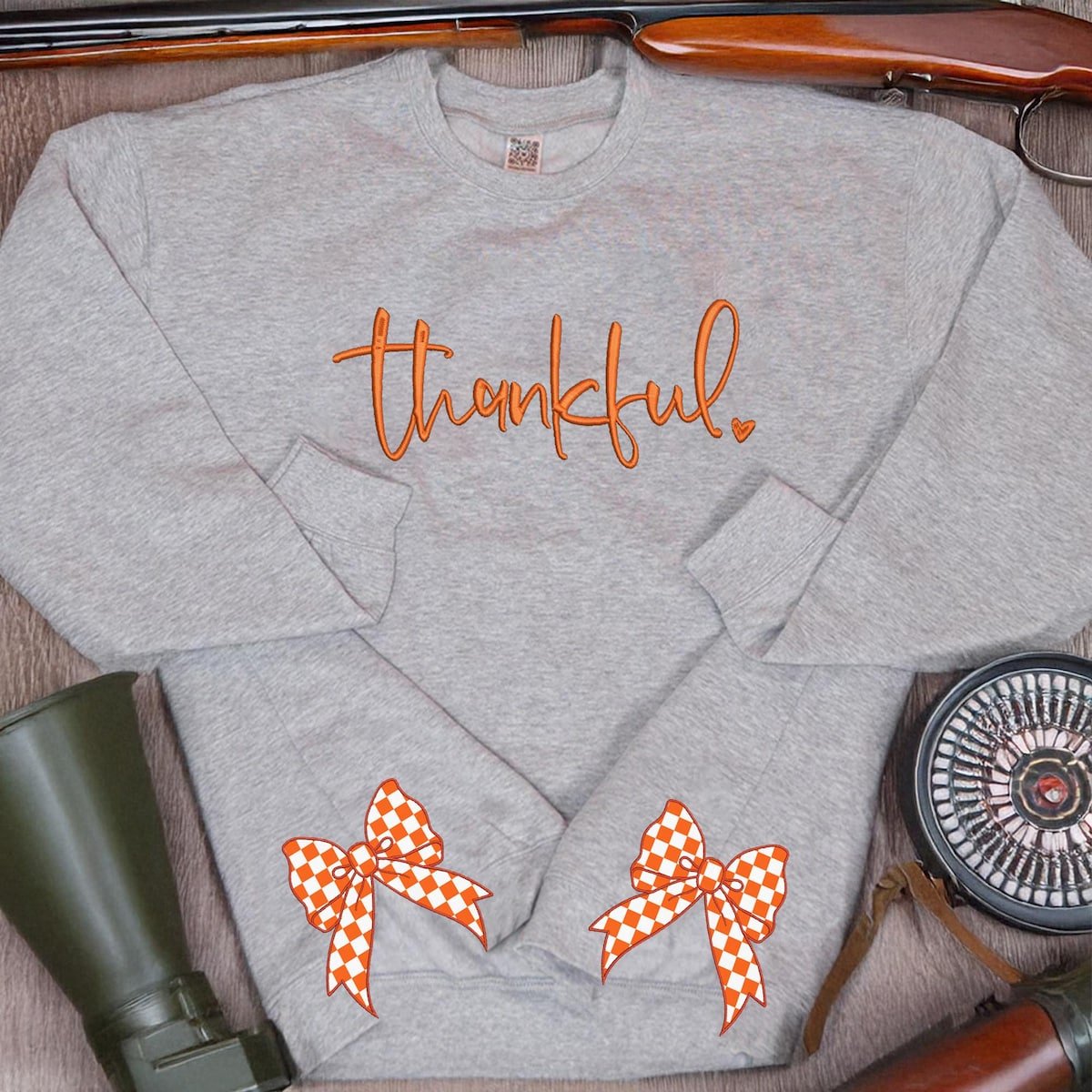 Thankful Embroidered Side Bow Sweatshirt for Fall.jpg