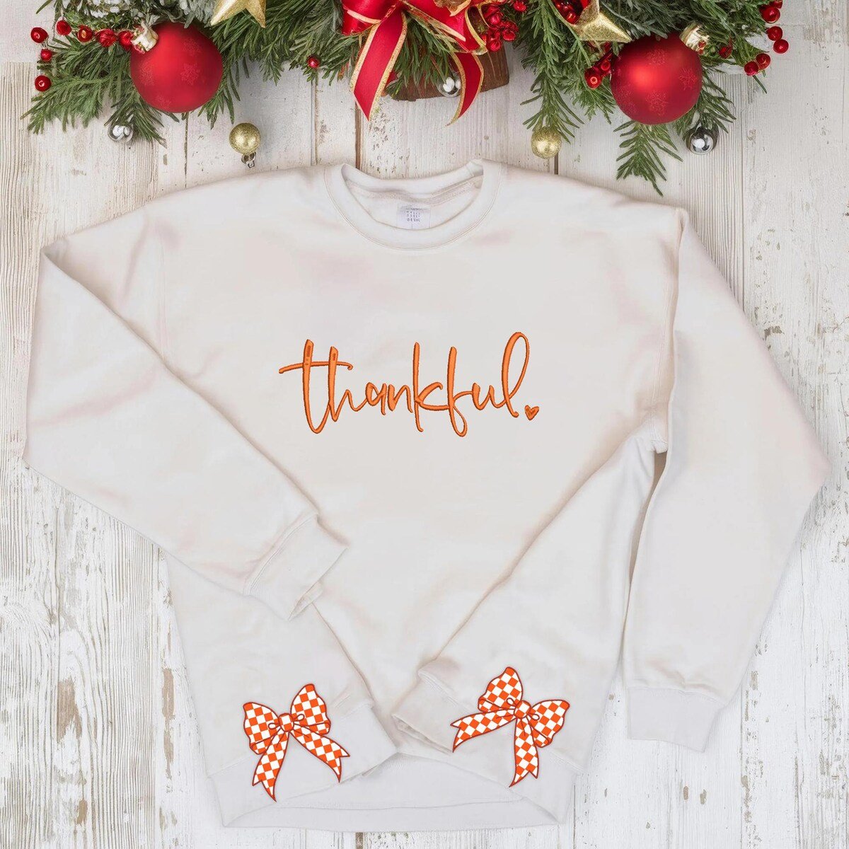 Thankful Embroidered Side Bow Sweatshirt for Fall.jpg