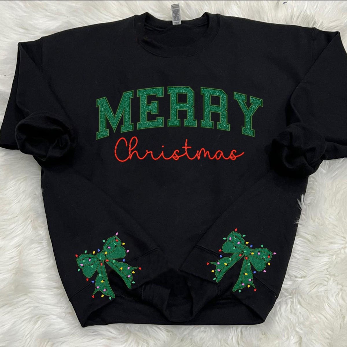 Trendy Christmas Side Bow Embroidered Sweatshirt with Glitter.jpg